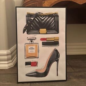 Framed designer inspired Fashion Illustration